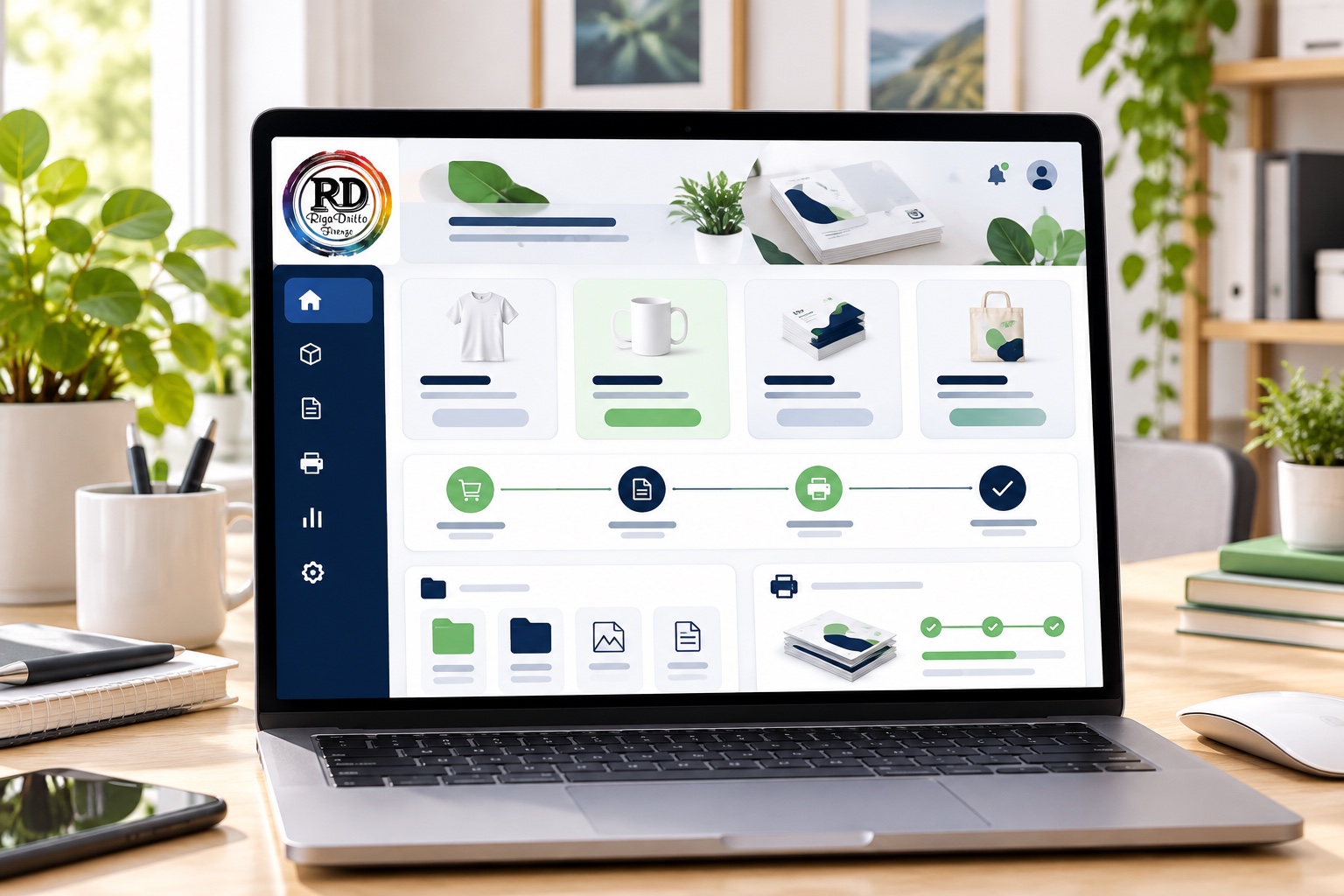 Esempio illustrativo degli strumenti digitali Riga Dritto